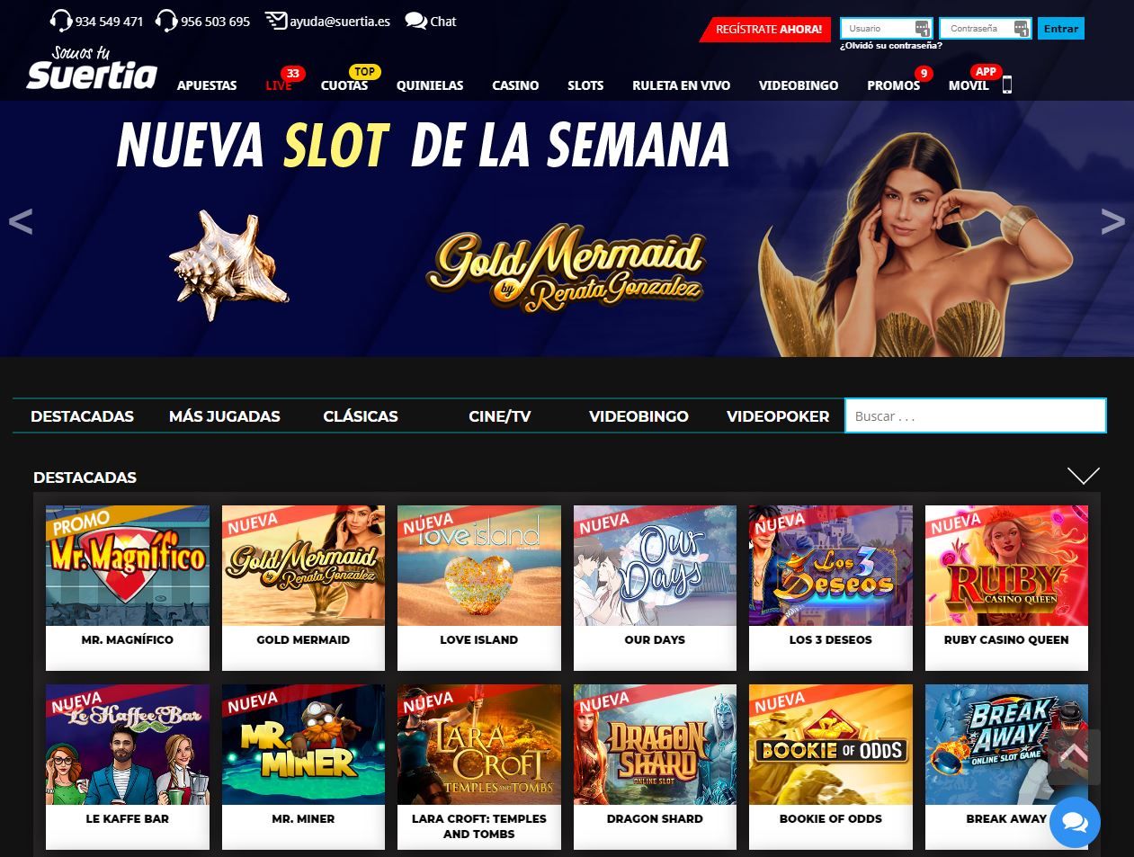 Slots en Suertia Casino